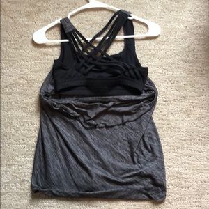 Lululemon grey and black tank